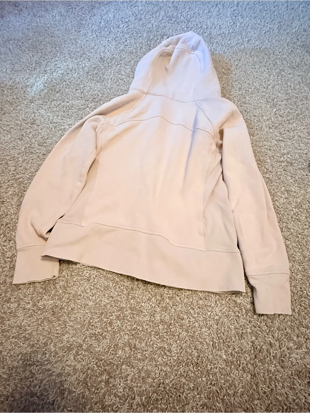 lululemon athletica light blush zip-up hoodie